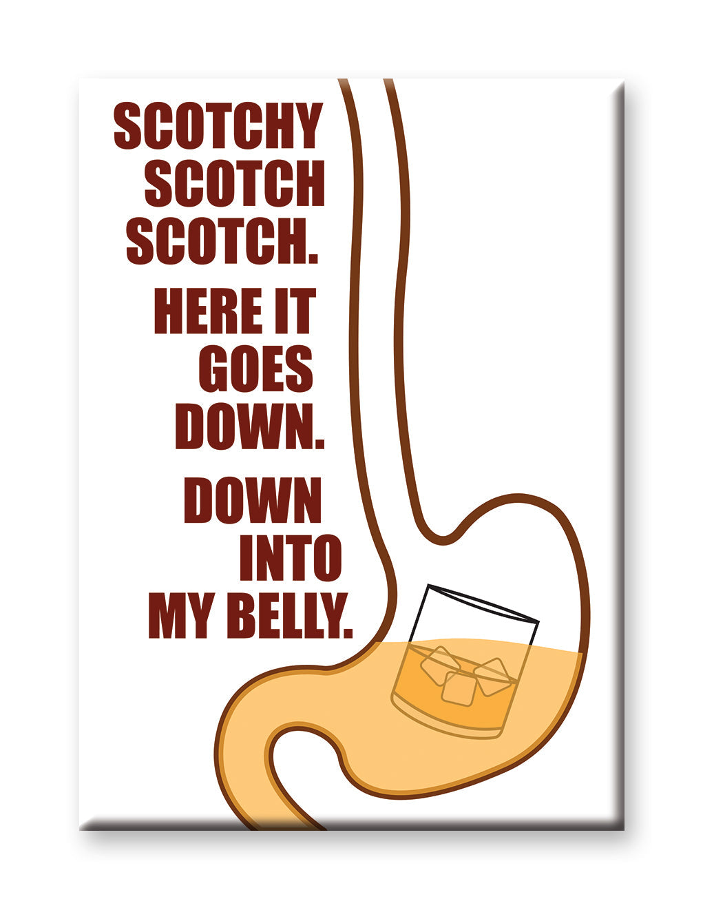 Anchorman - Scotch Flat Magnet (2.5" x 3.5") – 6 PC PPK