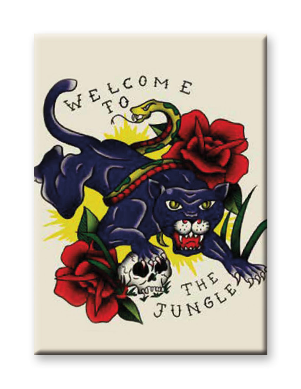 Guns N' Roses - Welcome to the Jungle Flat Magnet (2.5" x 3.5") – 6 PC PPK
