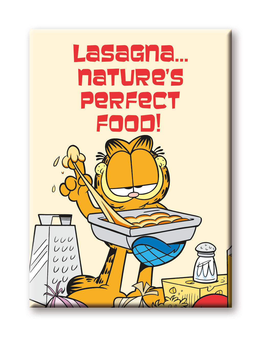 Garfield - Lasagna Flat Magnet (2.5" x 3.5") – 6 PC PPK
