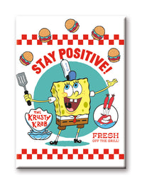 Thumbnail for SpongeBob SquarePants - Stay Positive Flat Magnet (2.5