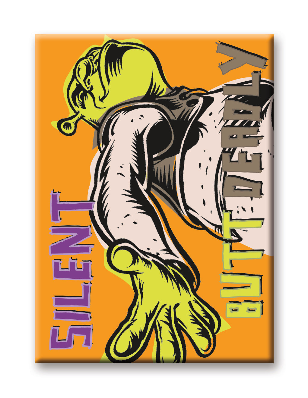 Shrek - Silent Butt Deadly Flat Magnet (2.5" x 3.5") – 6 PC PPK