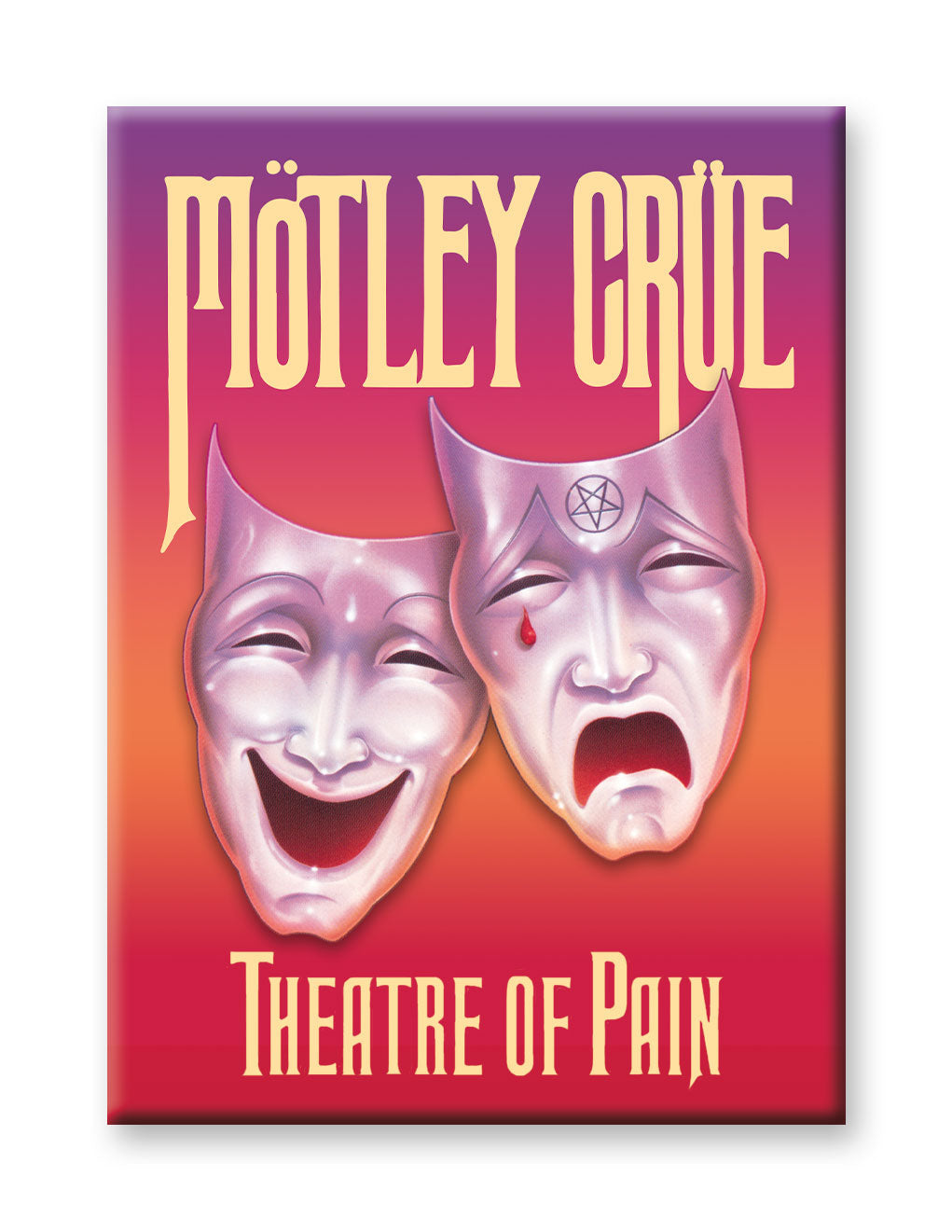 Motley Crue - Theatre of Pain Flat Magnet (2.5" x 3.5") – 6 PC PPK