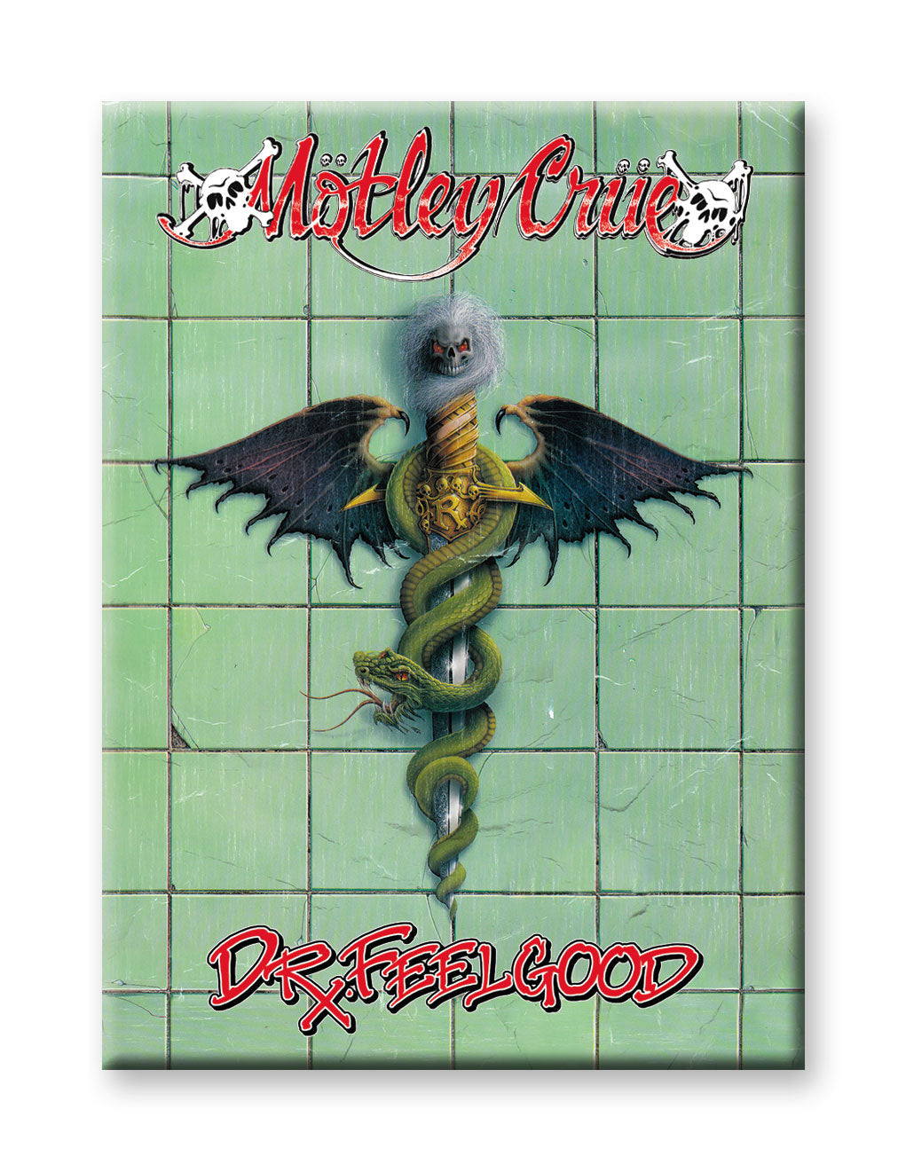 Motley Crue - Dr. Feelgood Flat Magnet (2.5" x 3.5") – 6 PC PPK