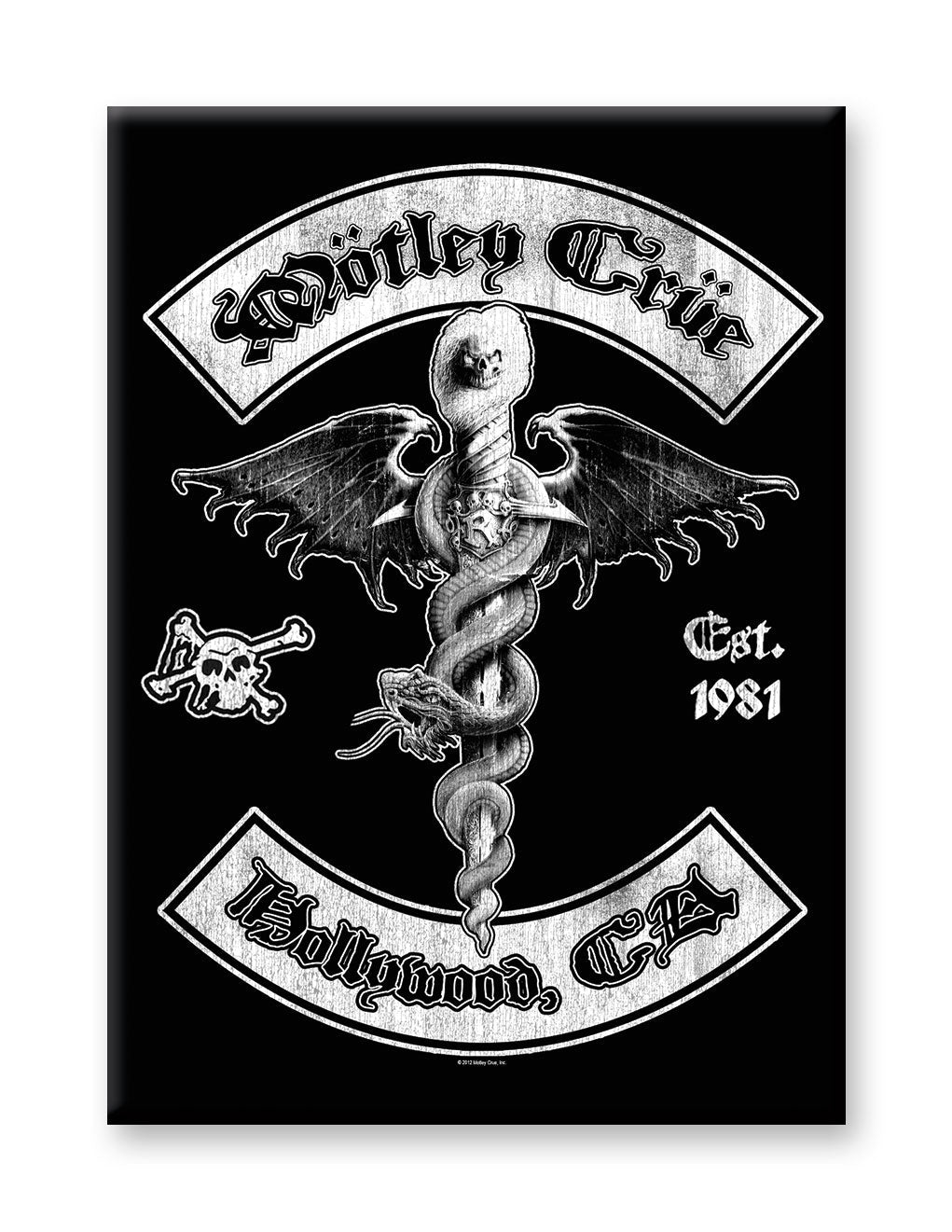 Motley Crue - Est. 1981 Flat Magnet (2.5" x 3.5") – 6 PC PPK