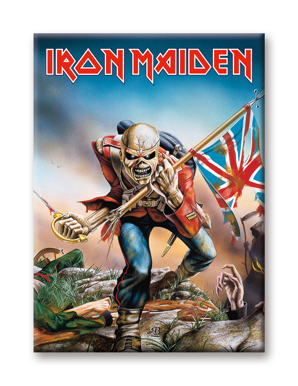 Iron Maiden The Trooper Flat Magnet (2.5" x 3.5") – 6 PC PPK