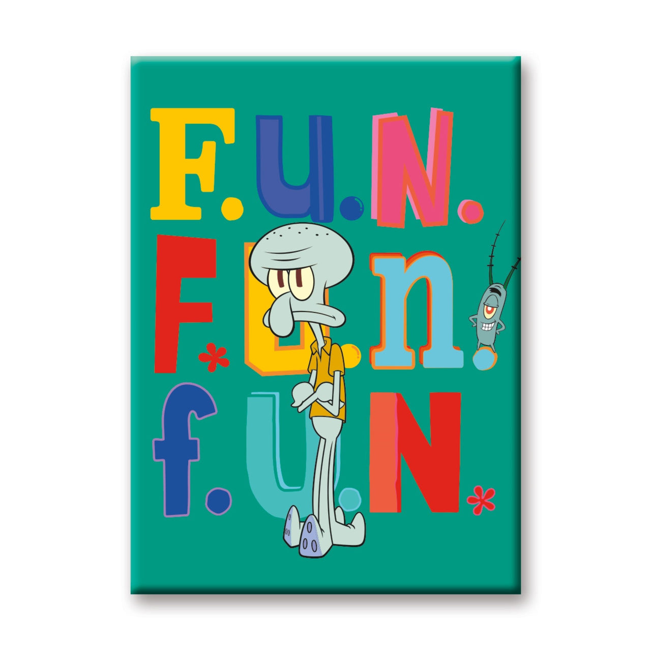 SpongeBob SquarePants - Squidward Fun Flat Magnet (2.5" x 3.5") – 6 PC PPK ($2.05 each)