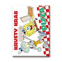 Thumbnail for SpongeBob SquarePants - Squidward Krusty Krab Pizza Flat Magnet (2.5