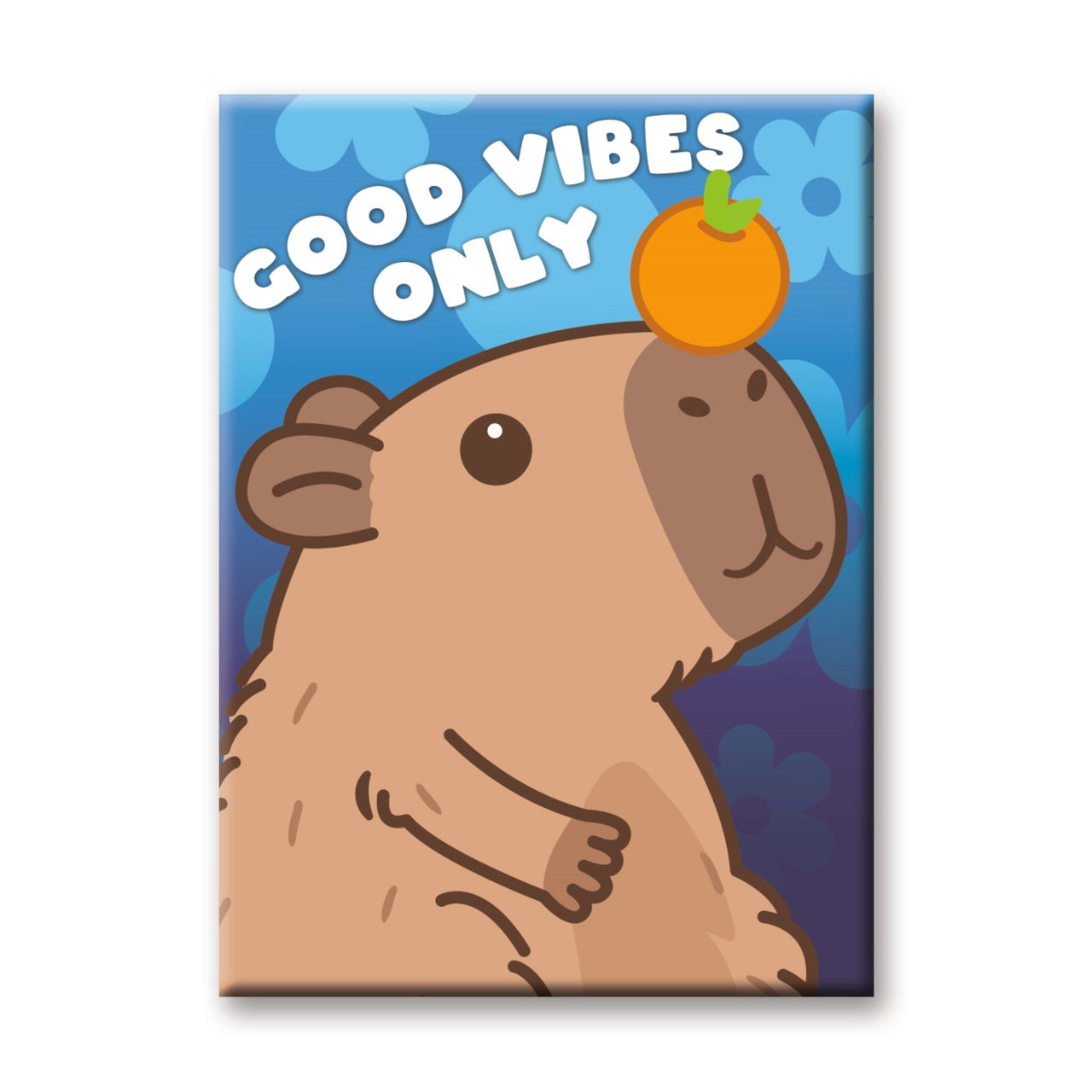 Capybara - Good Vibes Only Flat Magnet (2.5" x 3.5") – 6 PC PPK ($2.05 each)