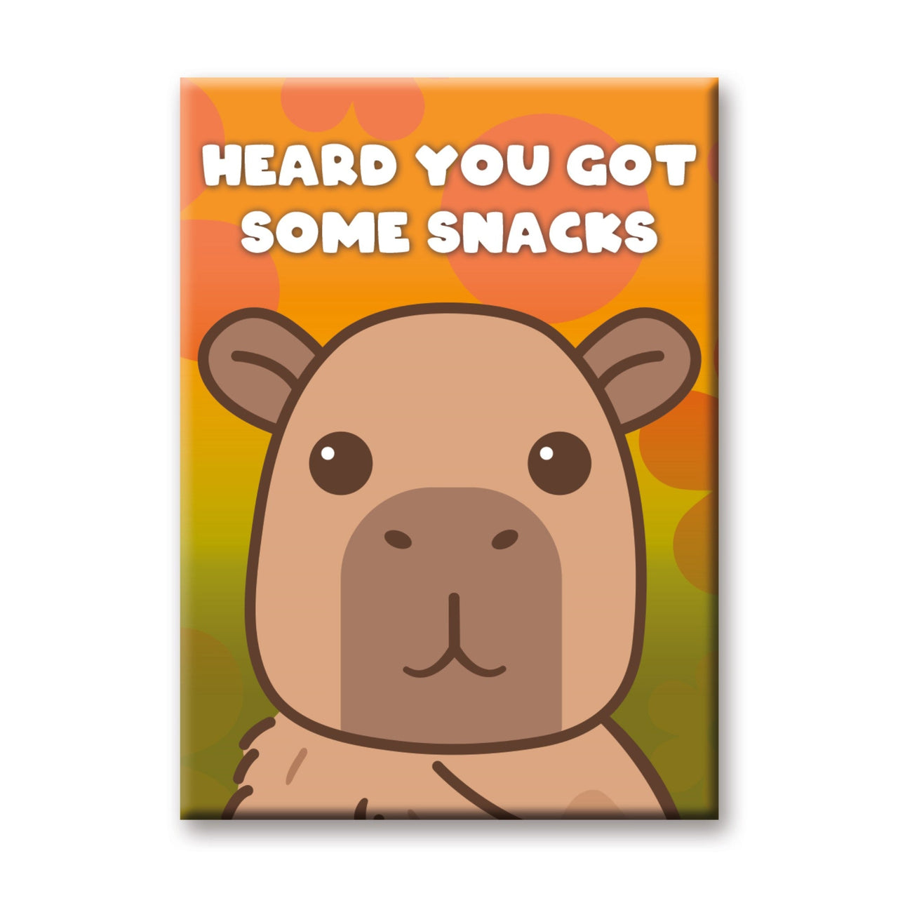 Capybara - Some Snacks Flat Magnet (2.5" x 3.5") – 6 PC PPK ($2.05 each)