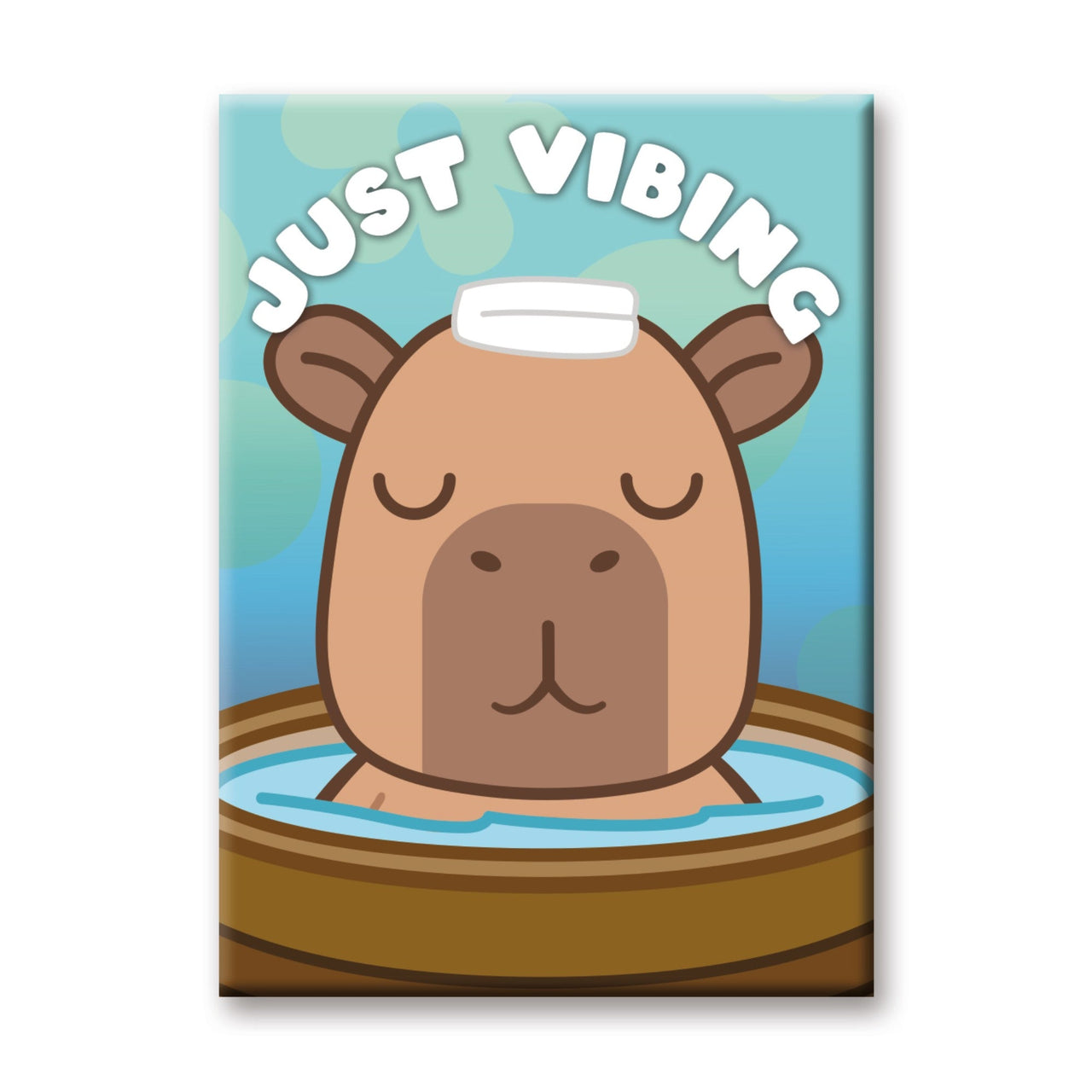Capybara - Just Vibing Flat Magnet (2.5" x 3.5") – 6 PC PPK ($2.05 each)