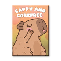 Thumbnail for Capybara - Capy and Carefree Flat Magnet (2.5