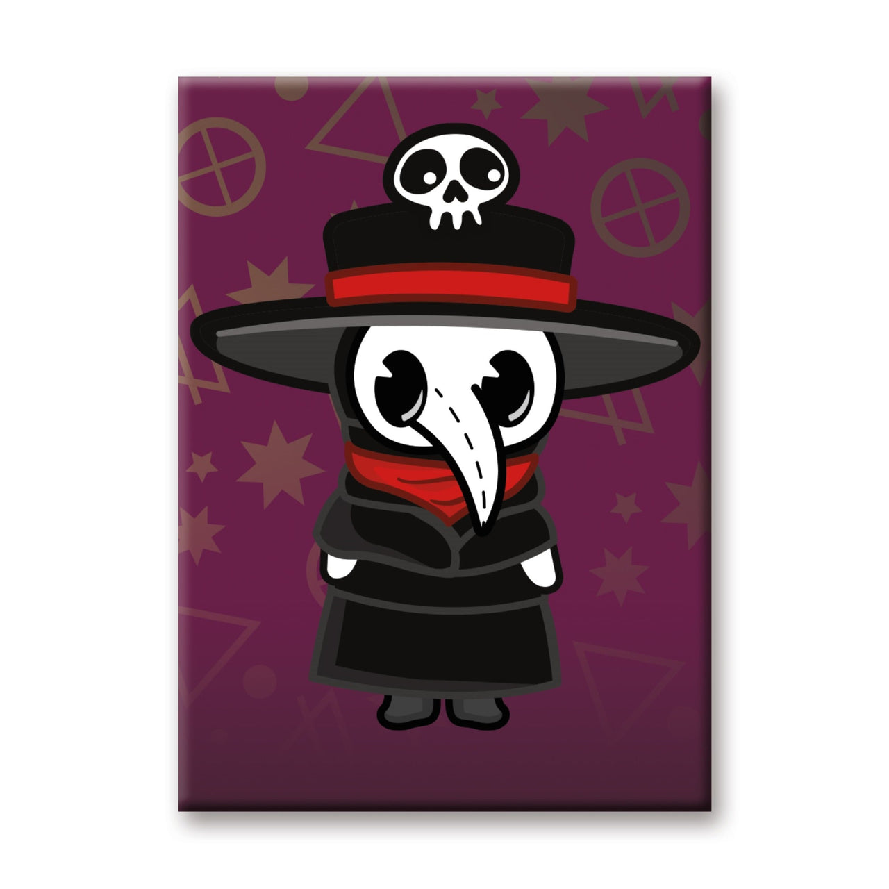 Plague Doctor - Doctor Skull Flat Magnet (2.5" x 3.5") – 6 PC PPK ($2.05 each)