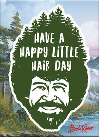 Thumbnail for Bob Ross - Happy Hair Day Flat Magnet (2.5