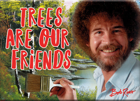 Bob Ross - Tree Friends Flat Magnet (2.5" x 3.5") – 6 PC PPK