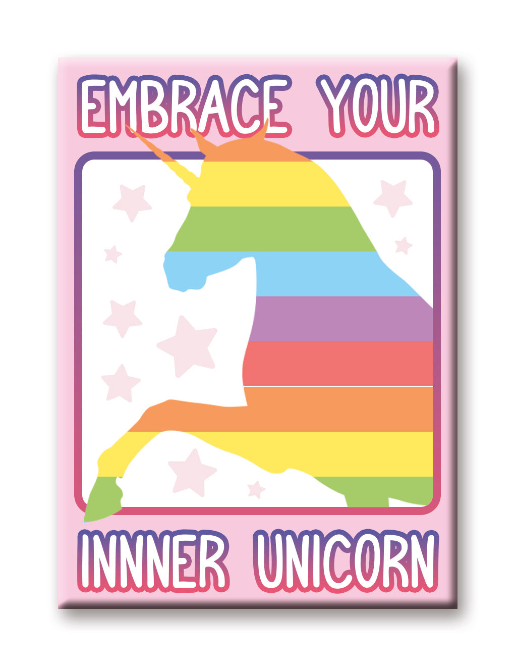 Unicorns - Inner Unicorn Flat Magnet (2.5" x 3.5") – 6 PC PPK