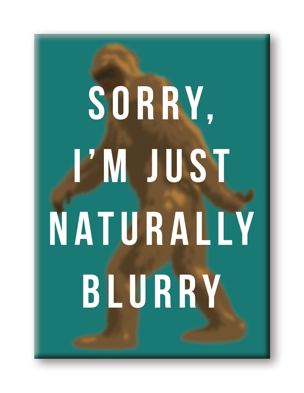 Bigfoot - Naturally Blurry Flat Magnet (2.5" x 3.5") – 6 PC PPK