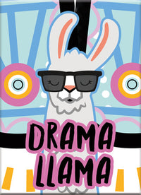 Thumbnail for Llama - Drama Llama Flat Magnet (2.5