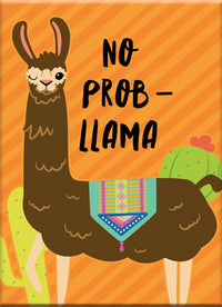Thumbnail for Llama - No Porbllama Flat Magnet (2.5