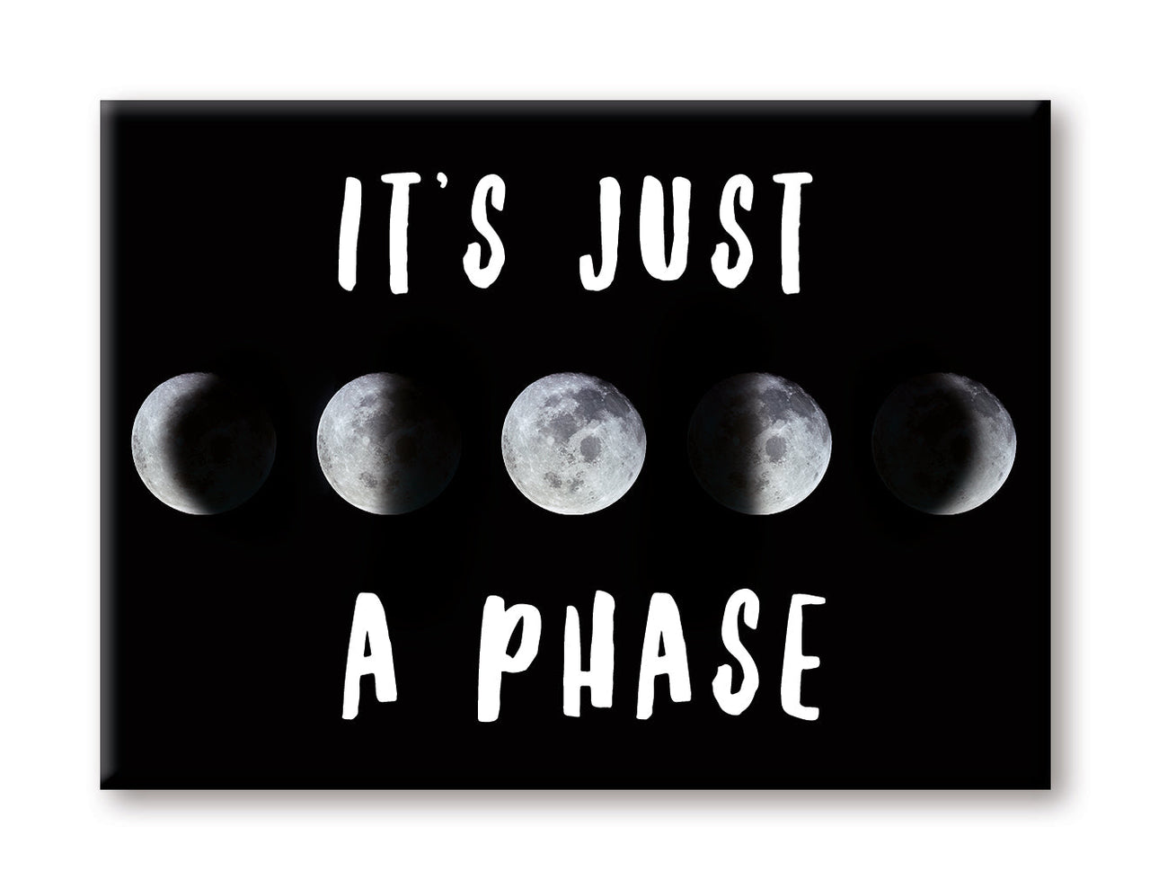 NASA - Moon Phase Flat Magnet (2.5" x 3.5") – 6 PC PPK
