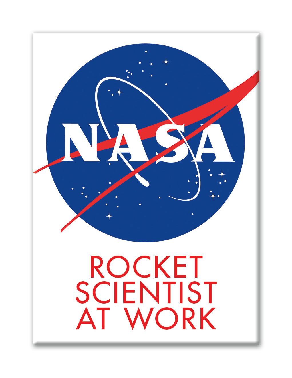 NASA - Rocket Scientist Flat Magnet (2.5" x 3.5") – 6 PC PPK