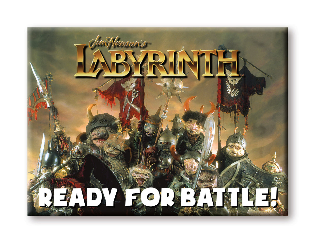 Labyrinth - Ready For Battle Flat Magnet (2.5" x 3.5") – 6 PC PPK