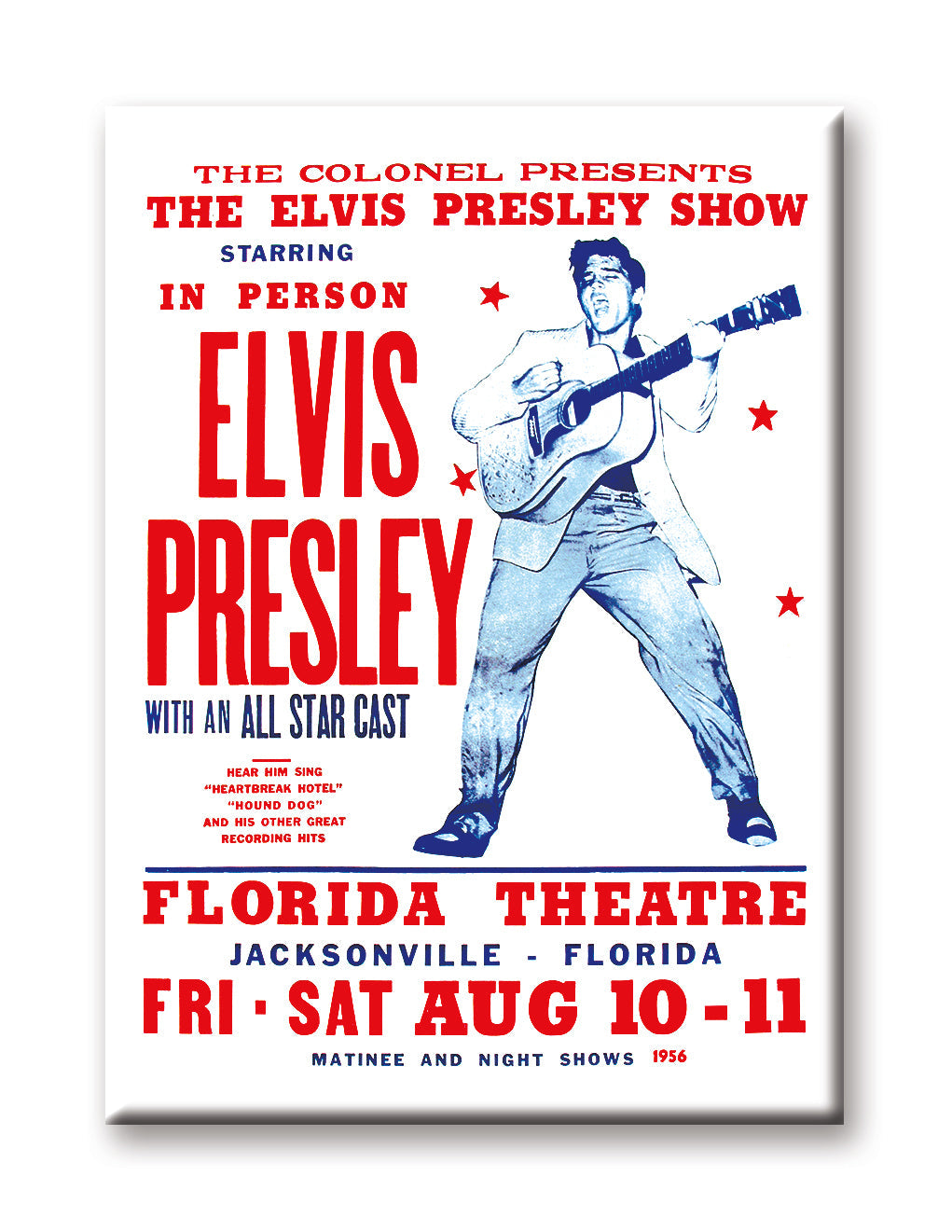 Elvis Presley - Live Show Flat Magnet (2.5" x 3.5") – 6 PC PPK