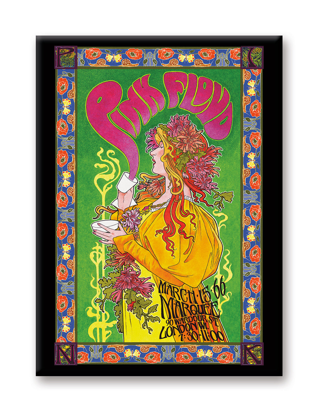 Pink Floyd - Art Poster Flat Magnet (2.5" x 3.5") – 6 PC PPK