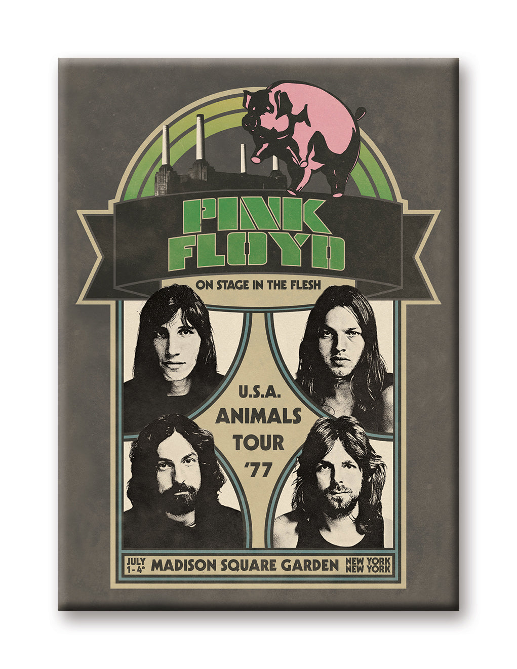 Pink Floyd - US Tour Flat Magnet (2.5" x 3.5") – 6 PC PPK