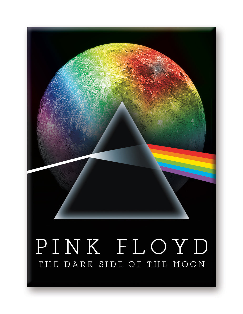 Pink Floyd - Rainbow Moon Flat Magnet (2.5" x 3.5") – 6 PC PPK