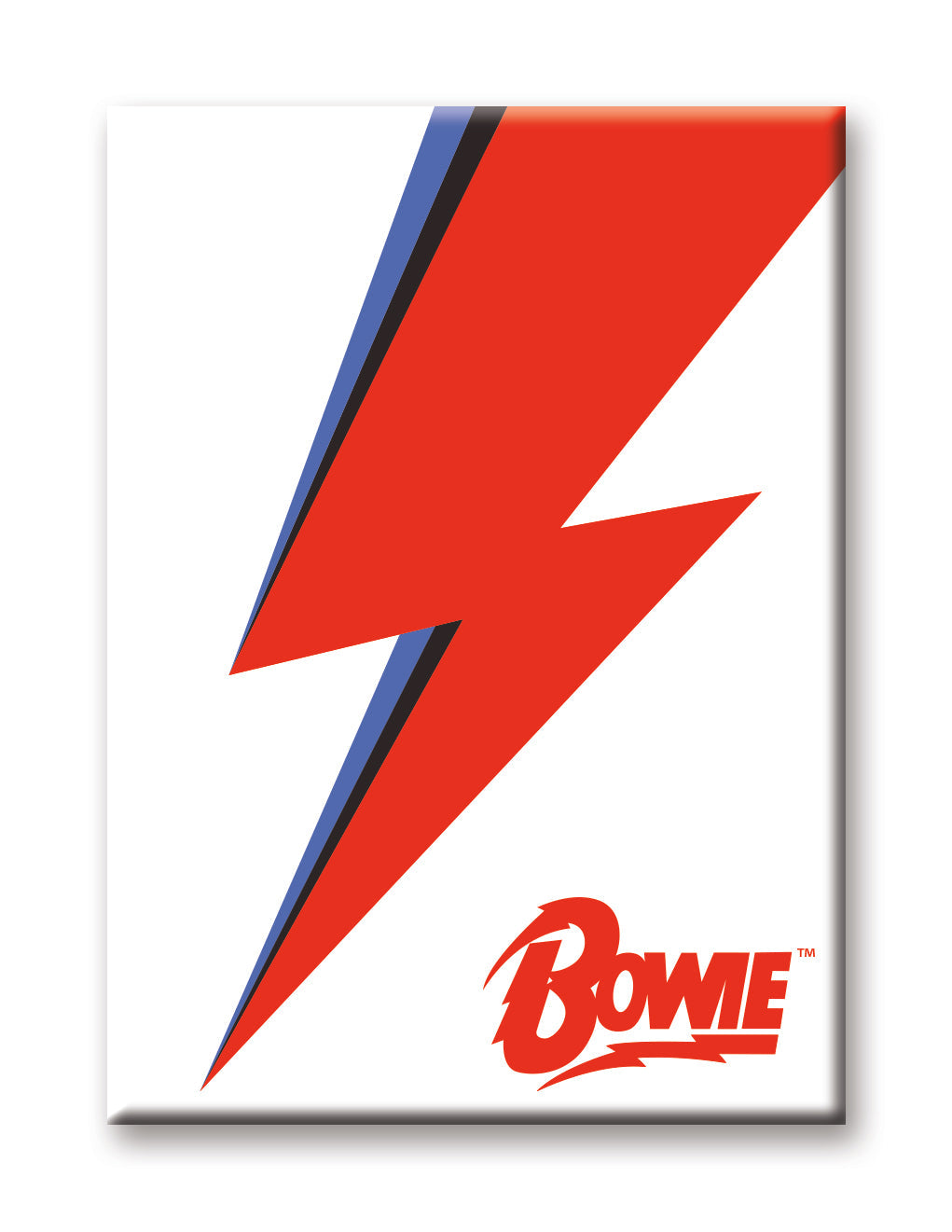 David Bowie - Plain Logo Flat Magnet (2.5" x 3.5") – 6 PC PPK