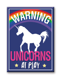 Thumbnail for Unicorns - Warning Flat Magnet (2.5