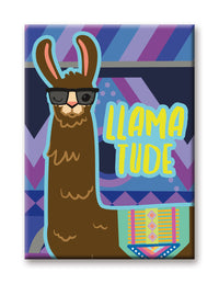 Thumbnail for Llama - Llamatude Flat Magnet (2.5