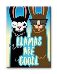 Thumbnail for Llama - Cool Flat Magnet (2.5