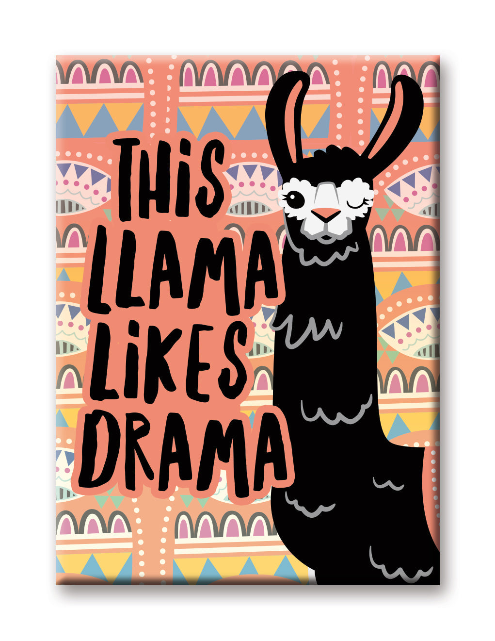Llama - Drama Flat Magnet (2.5" x 3.5") – 6 PC PPK