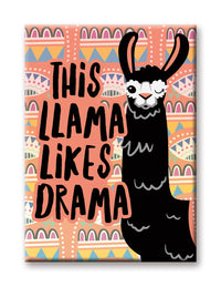 Thumbnail for Llama - Drama Flat Magnet (2.5