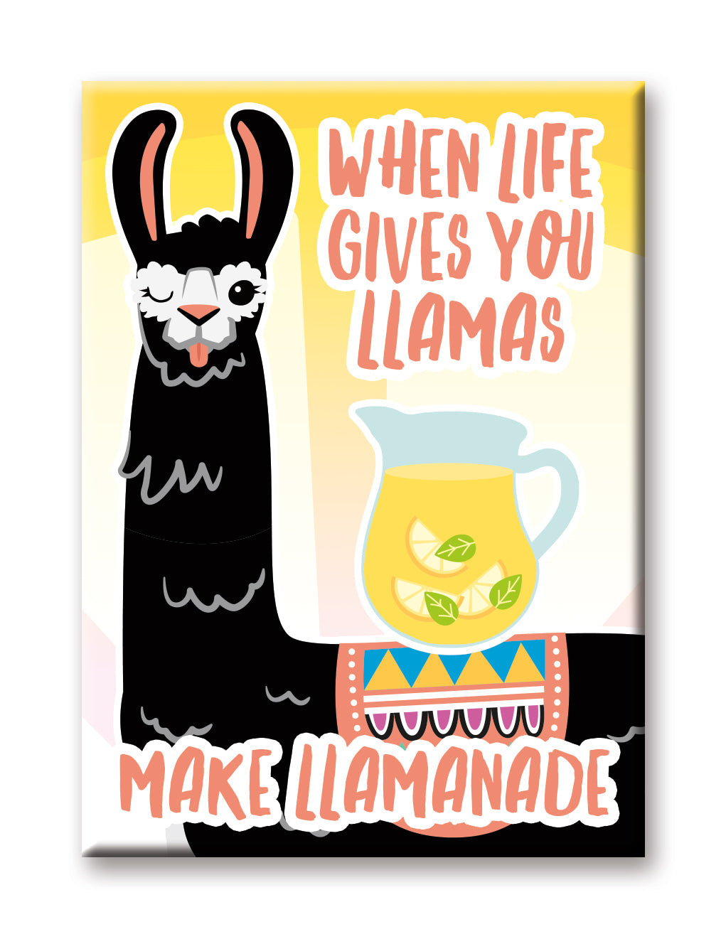 Llama - Llamanade Flat Magnet (2.5" x 3.5") – 6 PC PPK