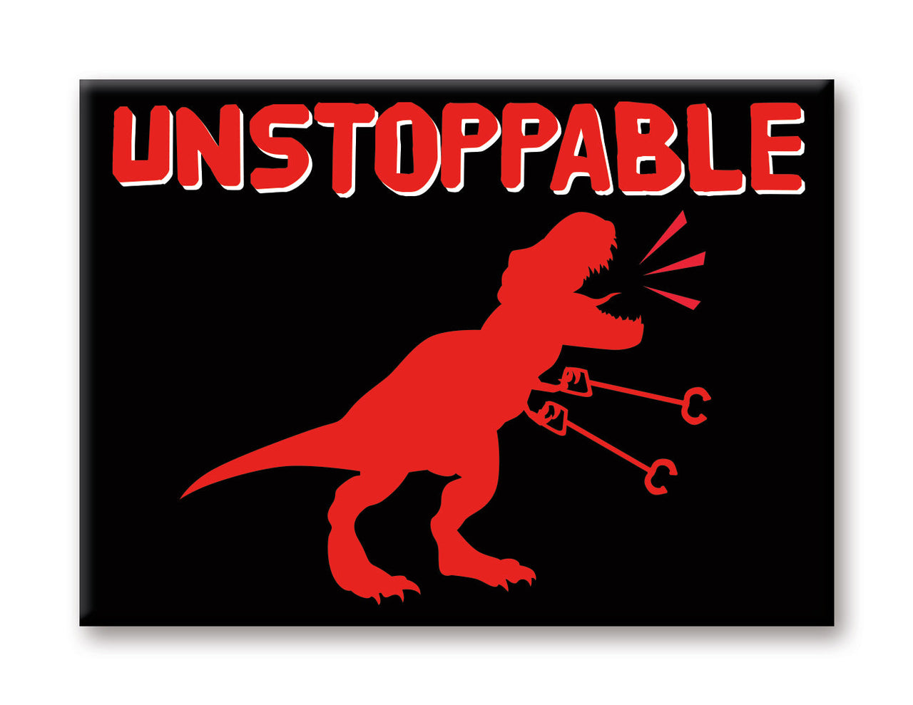 Dinosaurs - Unstoppable Flat Magnet (2.5" x 3.5") – 6 PC PPK