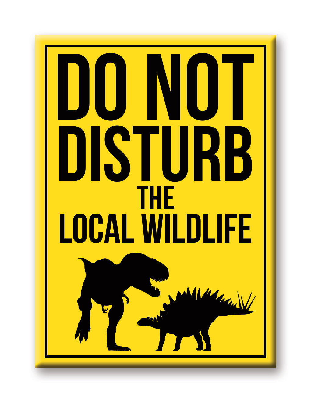 Dinosaurs - Do Not Disturb Flat Magnet (2.5" x 3.5") – 6 PC PPK