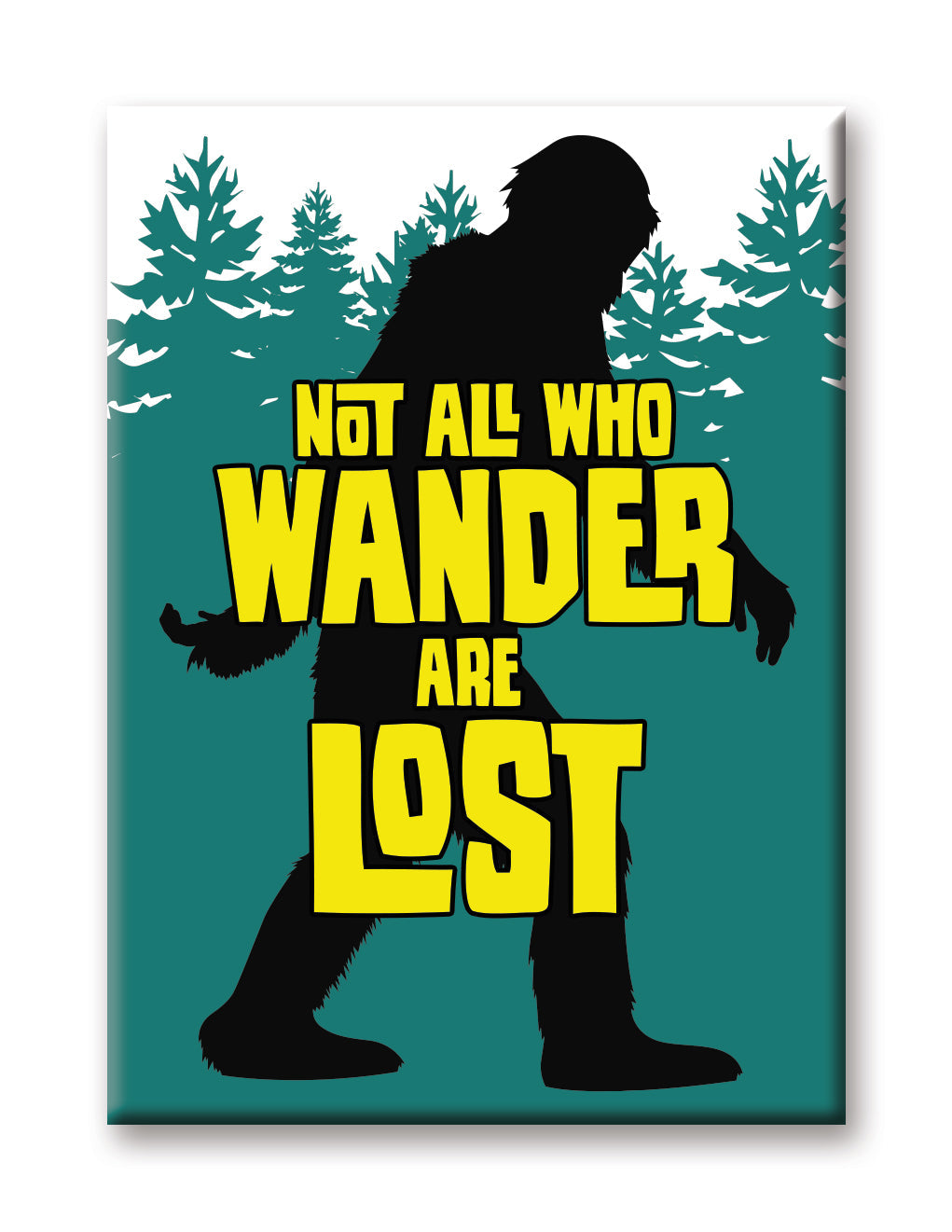 Bigfoot - Wander Flat Magnet (2.5" x 3.5") – 6 PC PPK