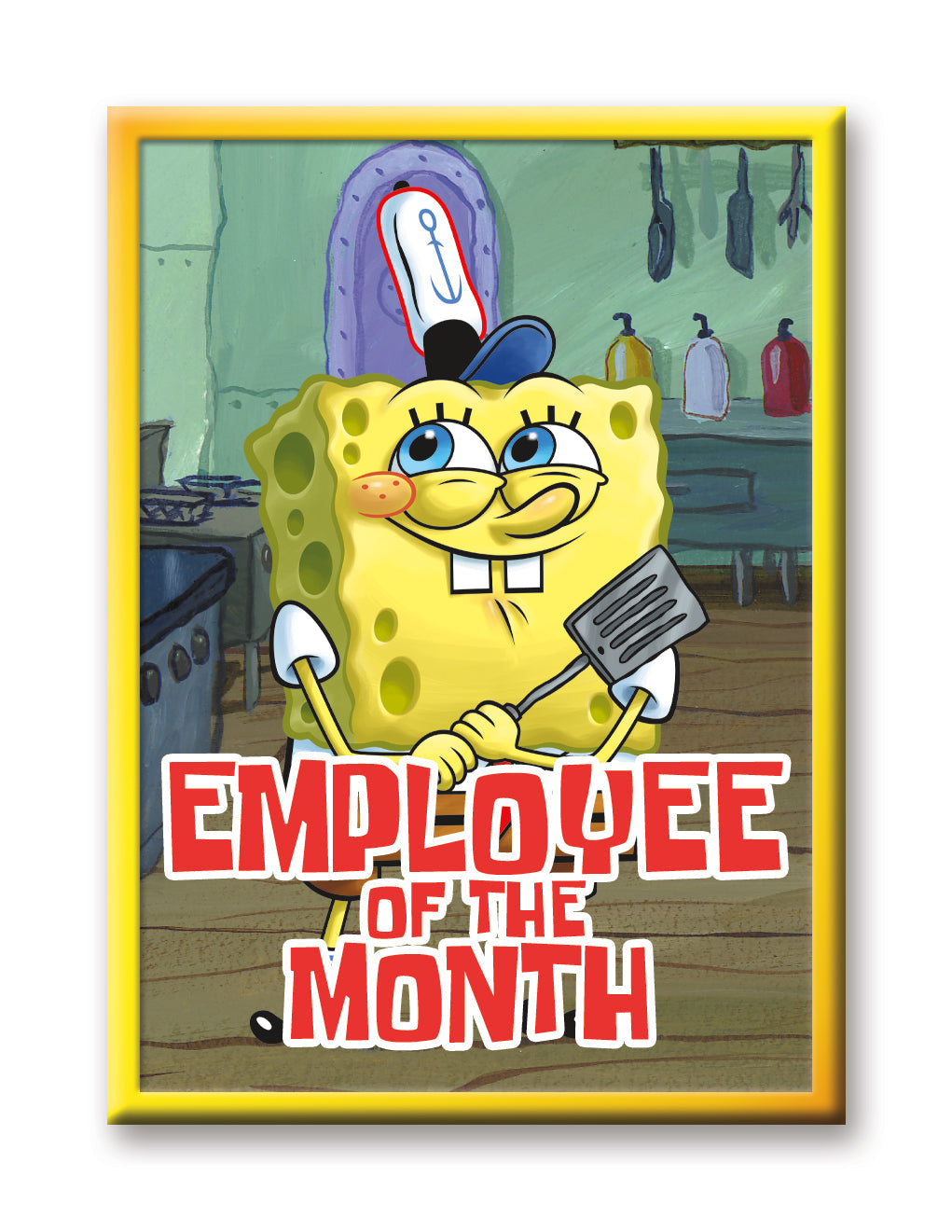 SpongeBob SquarePants - Employee Flat Magnet (2.5" x 3.5") – 6 PC PPK