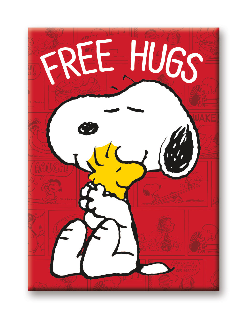 Peanuts - Free Hugs Flat Magnet (2.5" x 3.5") – 6 PC PPK