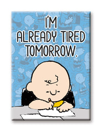 Thumbnail for Peanuts - Tired Tomorrow Flat Magnet (2.5