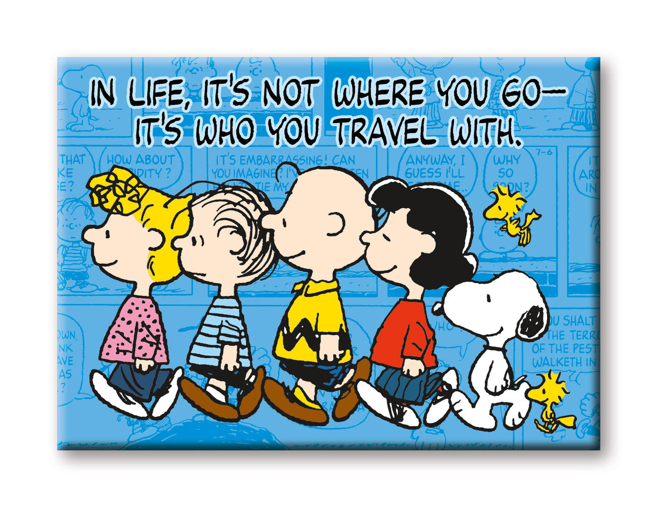 Peanuts - Travel Flat Magnet (2.5" x 3.5") – 6 PC PPK