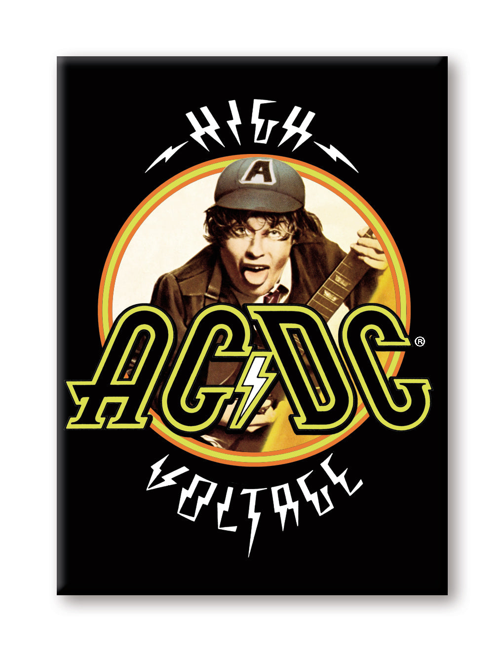 AC/DC - High Voltage Flat Magnet (2.5" x 3.5") – 6 PC PPK