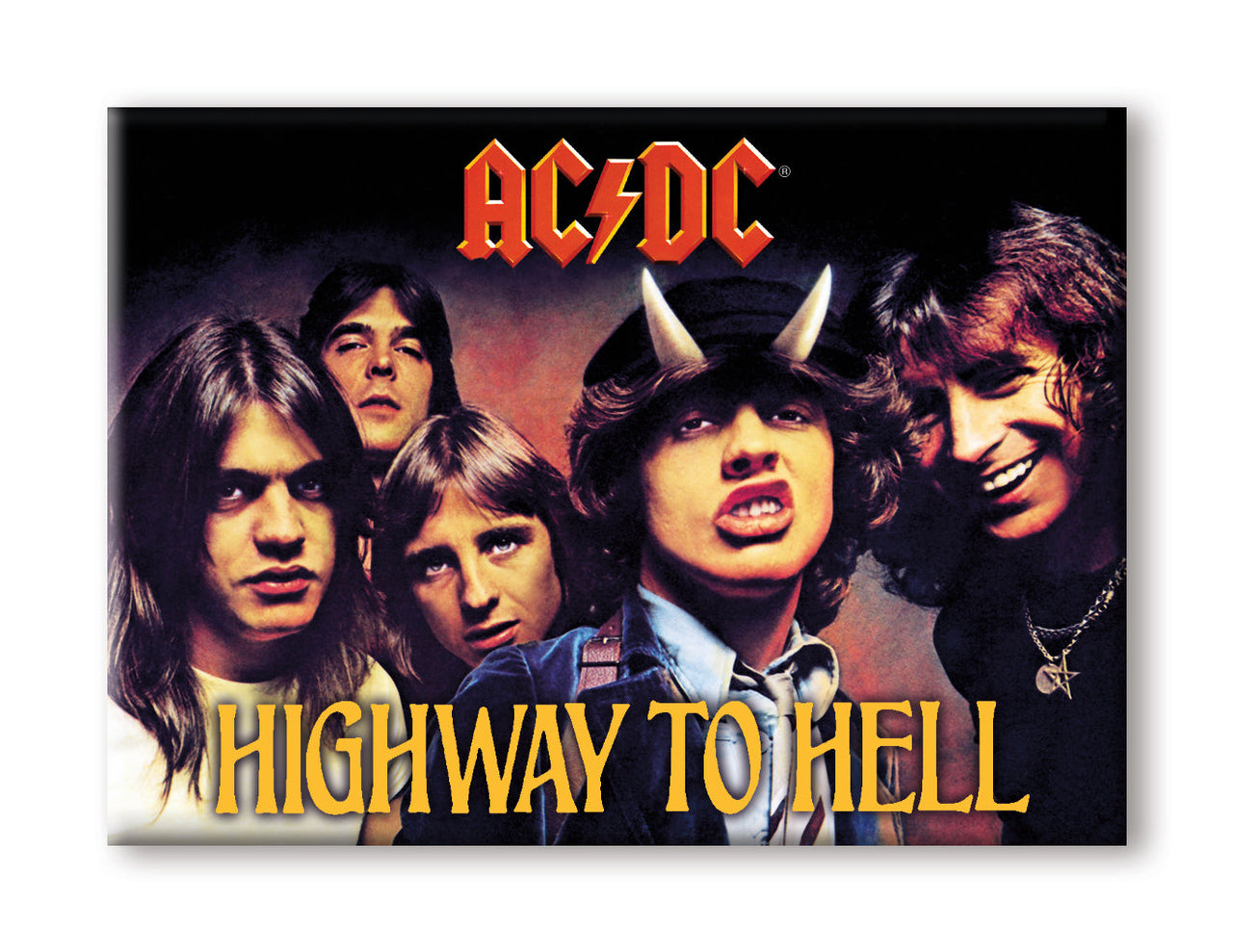 AC/DC - Highway to Hell Album Flat Magnet (2.5" x 3.5") – 6 PC PPK