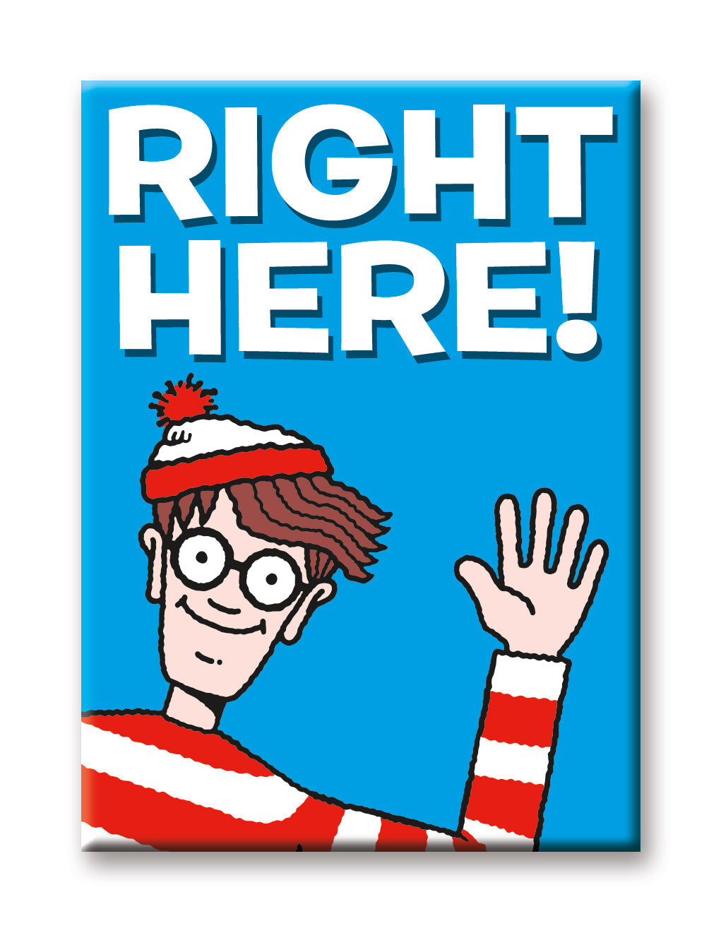 Where's Waldo? - Right Here Flat Magnet (2.5" x 3.5") – 6 PC PPK