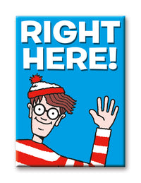 Thumbnail for Where's Waldo? - Right Here Flat Magnet (2.5