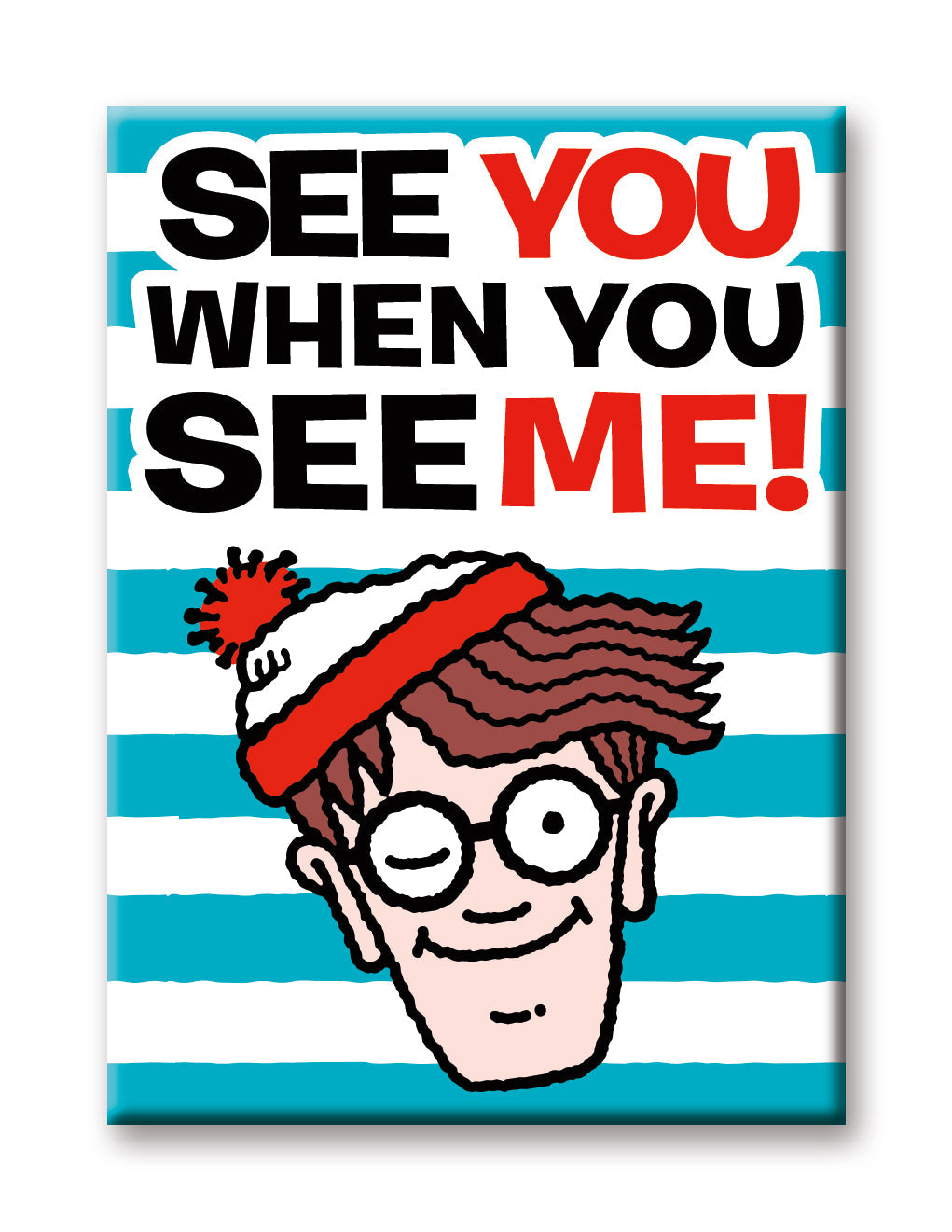 Where's Waldo? - See You Flat Magnet (2.5" x 3.5") – 6 PC PPK