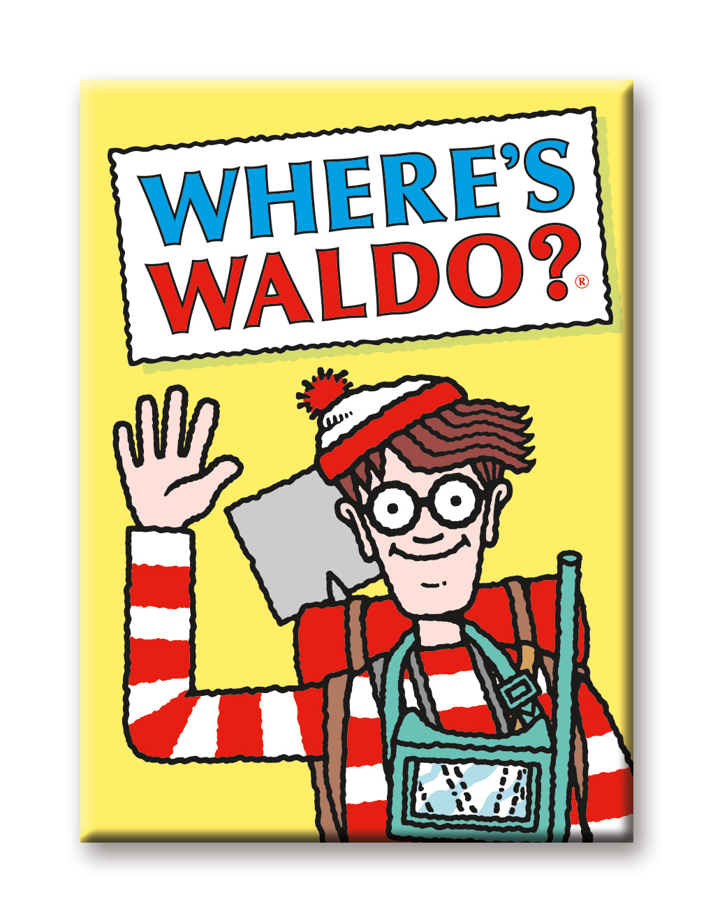 Where's Waldo? - Yellow Flat Magnet (2.5" x 3.5") – 6 PC PPK