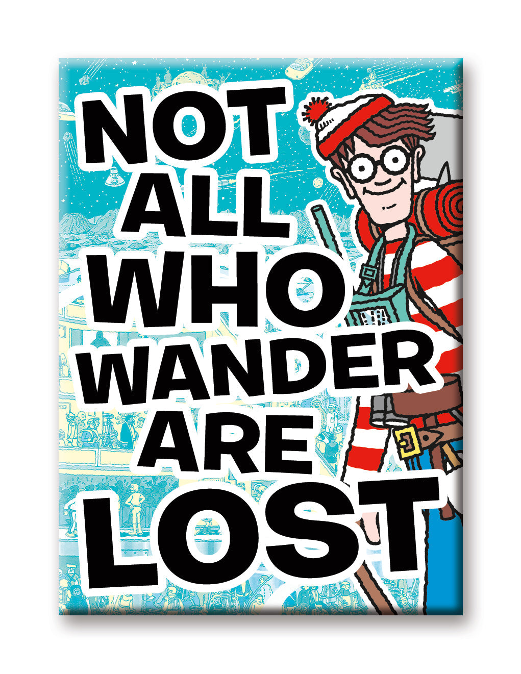 Where's Waldo? - Wander Flat Magnet (2.5" x 3.5") – 6 PC PPK
